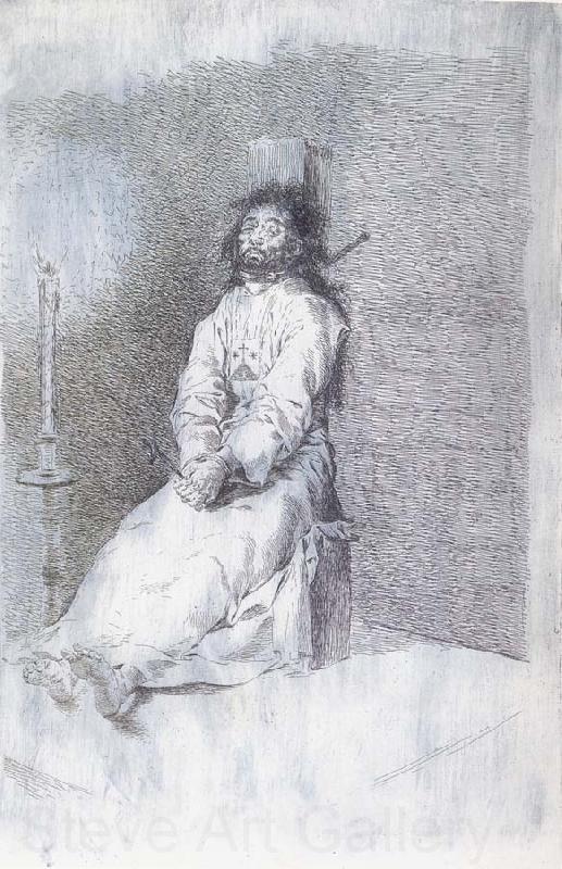 Francisco Goya Garrotted Man Germany oil painting art